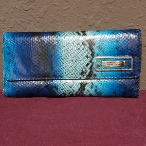 KENNETH COLE blue and black wallet